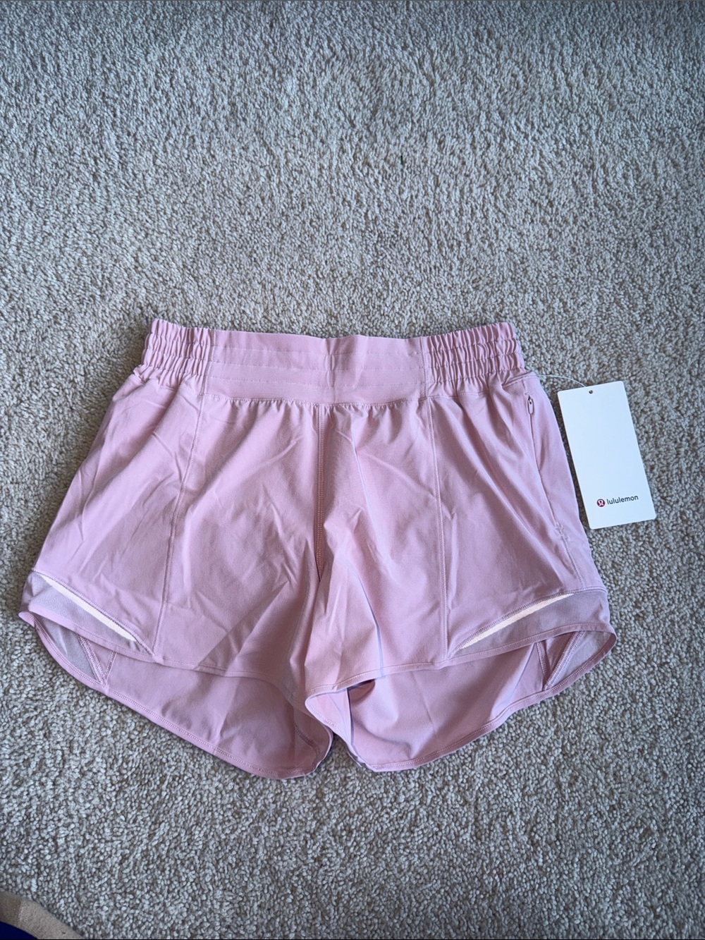 lululemon athletica Women's Pink Athletic Shorts - Picture 2 of 5